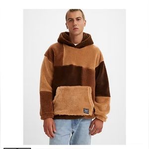 NWT LEVI JIGSAW PIECED HOODIE